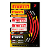 DCOR - Decal Sheet 12 Mil Pirelli Decal Sheet 12 Mil Pirelli - 862-90119