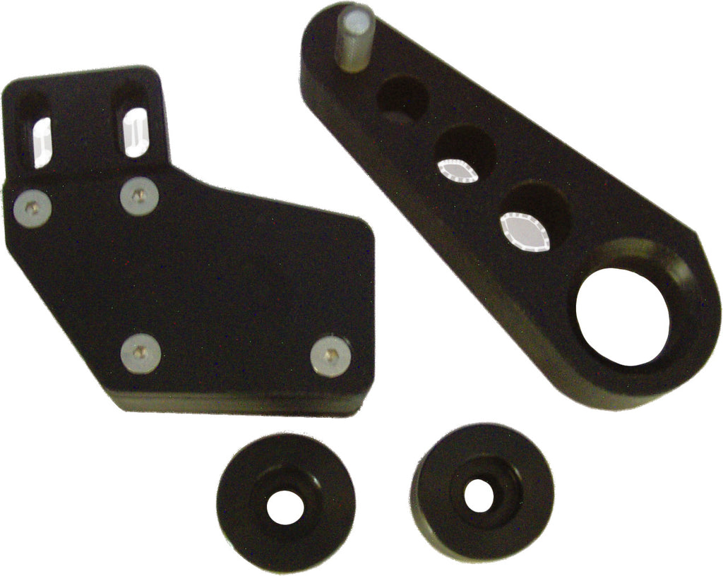 Black ModQuad Chain Slide Set for drive systems, featuring durable construction and precise fit for ATV and quad vehicles.