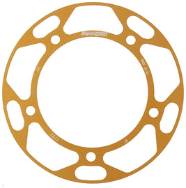 Supersprox aluminum rear sprocket with 45-tooth gold-colored disk for Hayabusa, Suzuki, and Tri-Arm motorcycles.