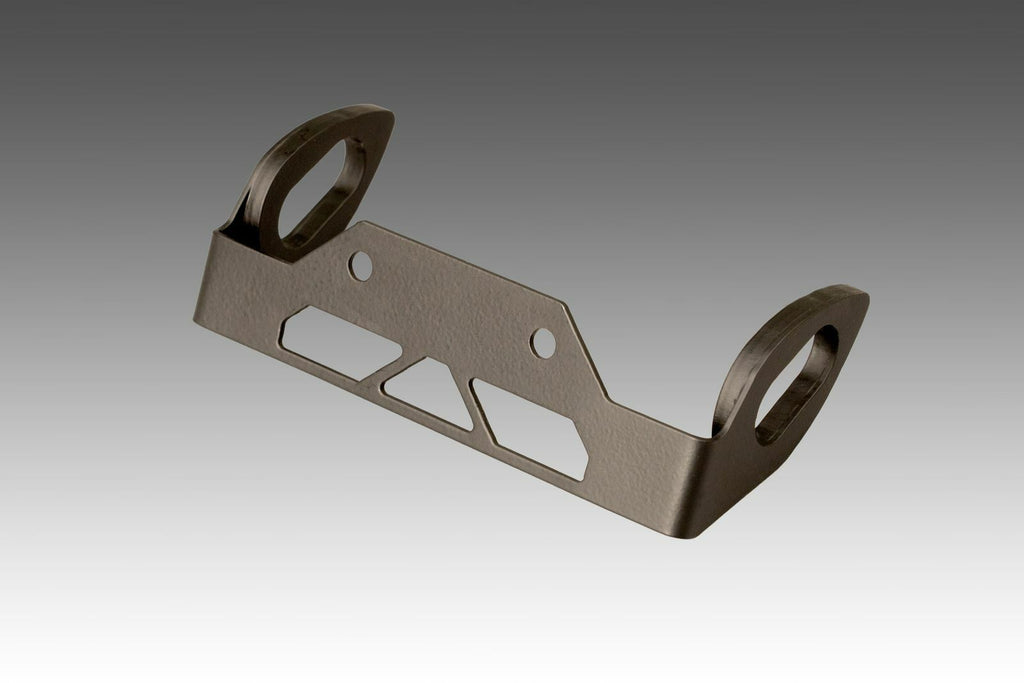 Yoshimura Fender Eliminator V2 Kit for Honda motorcycle, showing the sleek black body and mounting hardware.