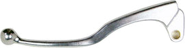 Silver Motion Pro left clutch lever for motorcycle, showing the sleek, curved metal design with mounting details.