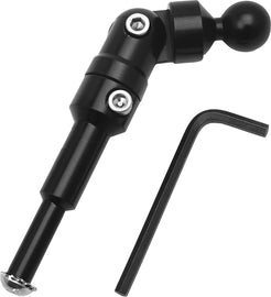 TechMount Black Mirror Mount accessory for Harley-Davidson, with adjustable arm and mounting bracket for secure installation.