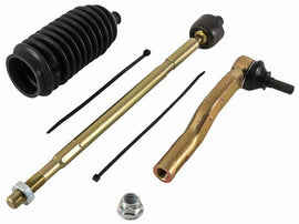 All Balls suspension tie rod end kit 251-1085L with metal components and rubber boots for vehicle steering system control.