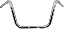 HardDrive 1.25-inch Ape Hanger handlebars with 12-inch chrome cables for motorcycle control and style.