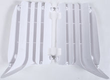 Load image into Gallery viewer, Polisport Plastics white radiator louvers for off-road vehicles, model 64-56501, mounted on a vehicle radiator.