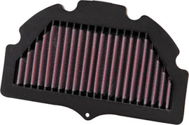 K&N Air Filter 767506R, high-performance automotive air filter, with pleated cotton filter media and durable frame design.