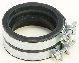 Boyesen motorcycle rad valve boot for intake and carb fuel system, black rubber component with molded shape for engine connection.