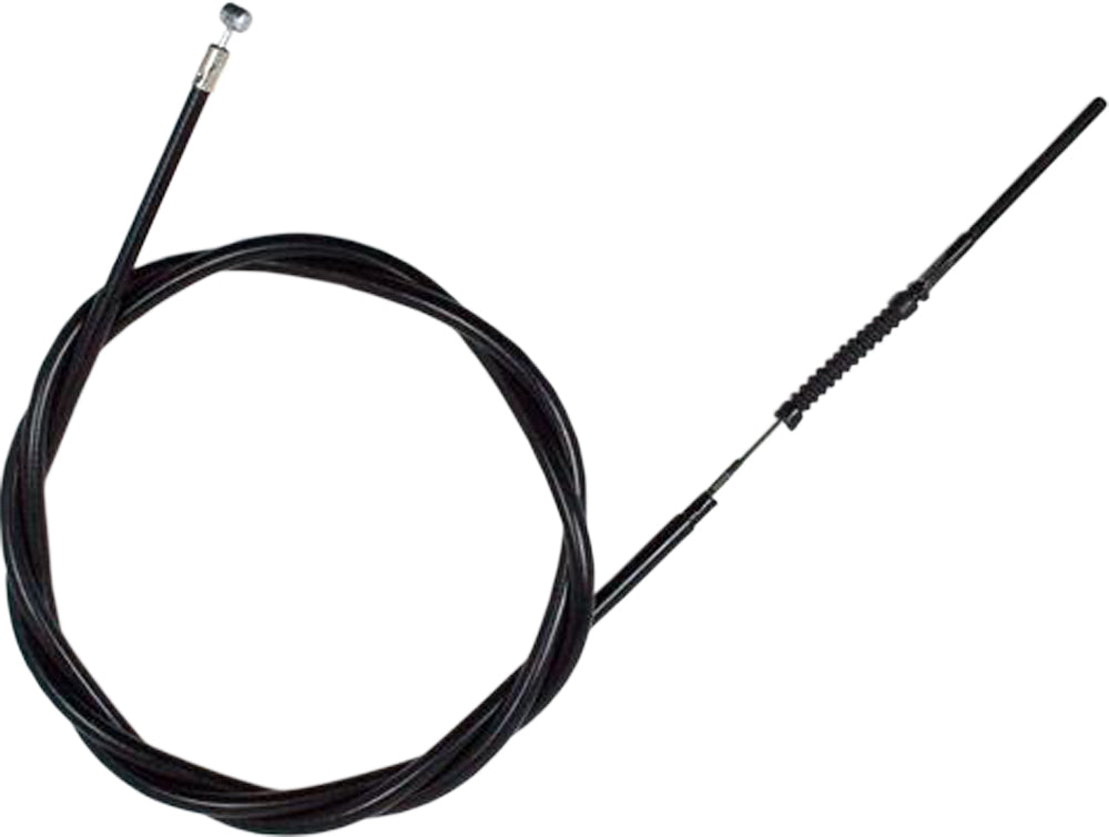 Motion Pro black vinyl rear hand brake cable, part 70-2288, with black outer casing and metal connectors for motorcycle braking system.