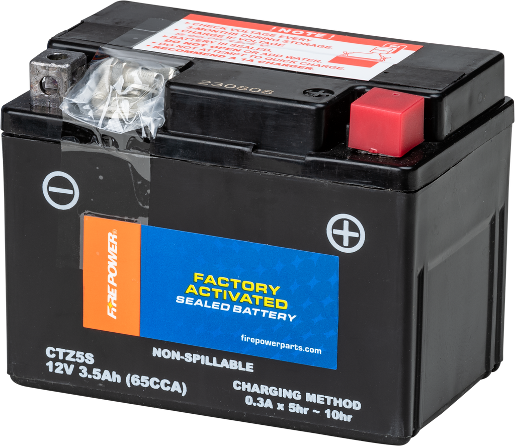 Fire Power Fire Power Battery CTZ5S sealed factory-activated 49-2302, compact batteries for automotive or power applications