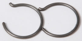 Vertex piston circlips for Vertex pistons, part 175-72098K, shown in a close-up image of piston components.