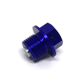 ZETA blue magnetic engine drain plug M14x10-P1.25 with magnetic tip for secure oil drainage, model 634-8206B.