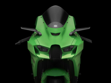 Load image into Gallery viewer, Pair of RIZOMA Stealth Sport Mirrors in black with sleek aerodynamic design, suitable for motorcycle handlebar installation.