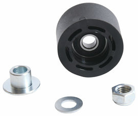 All Balls Drive Chain Roller 22-795016 showing the black roller and chain links on a drive chain assembly.