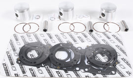 Wiseco Standard Bore Piston Kit SK1251 with piston and components for motorcycle engine rebuild.