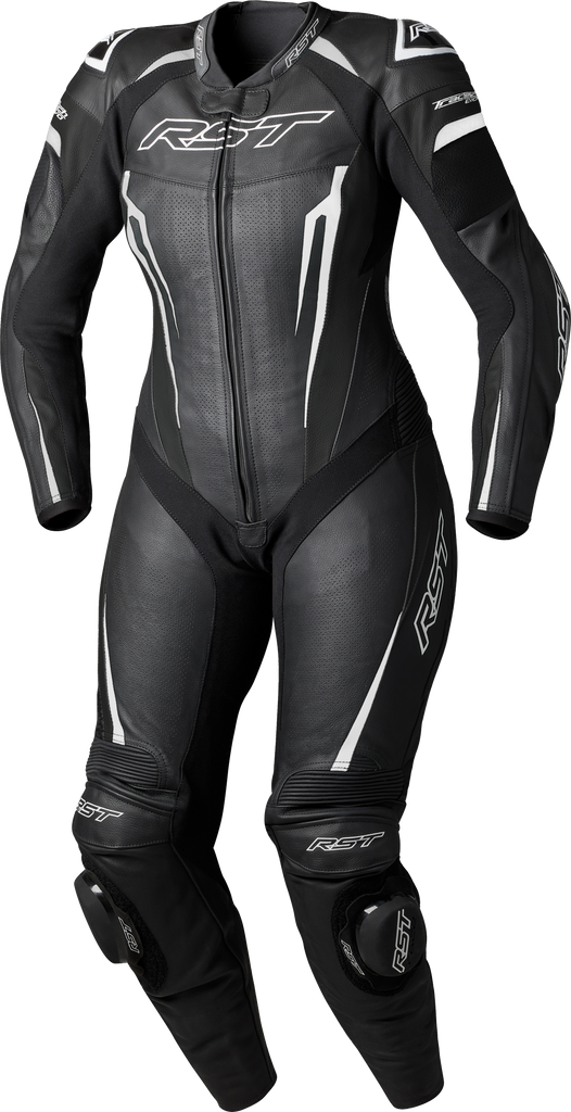 Womens Tractech Evo D3o Suit Black/White Leather 2xl