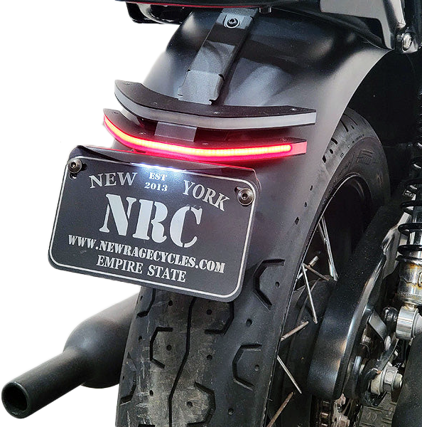 New Rage Cycles integrated tail light Tri 565-0155, illumination device with sleek design and multiple lighting modes.
