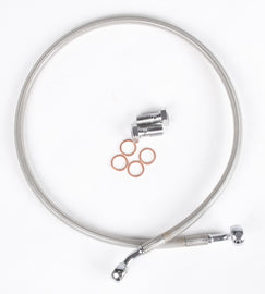 Streamline rear brake line for Suzuki standard models, showing the flexible metal hose with fittings.