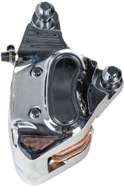 HardDrive front right brake caliper in chrome finish, replacement part with OE number 44023-83C, for vehicle braking system.