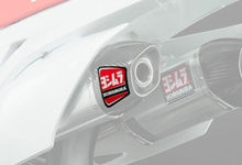 Load image into Gallery viewer, Yoshimura Rs-9 End Cap Decal LH showing graphics decal in black and white for motorcycle exhaust end cap.