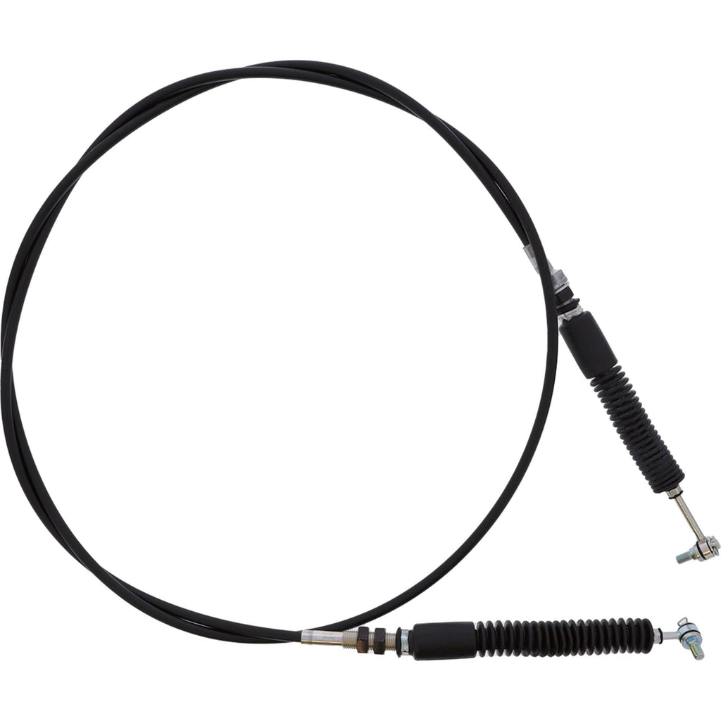 All Balls UTV shift cable with hydraulic control lines, featuring black cable and metal fittings for off-road vehicle shifting.