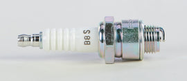 NGK Spark Plug #3810/10 2-B8S showing metal thread and ceramic insulator for automotive engine ignition system.