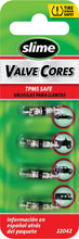 Load image into Gallery viewer, Set of four Slime short valve cores for tires and wheels, designed for easy replacement and secure sealing.