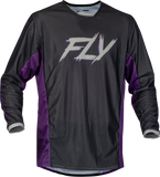 Fly Racing Kinetic Mesh Rave Jersey Black/Purple/Silver Sm 377-310S