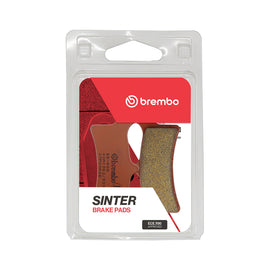 Brembo Prime SD brake pads in sintered metal with Brembo branding, designed for high-performance vehicle braking systems.