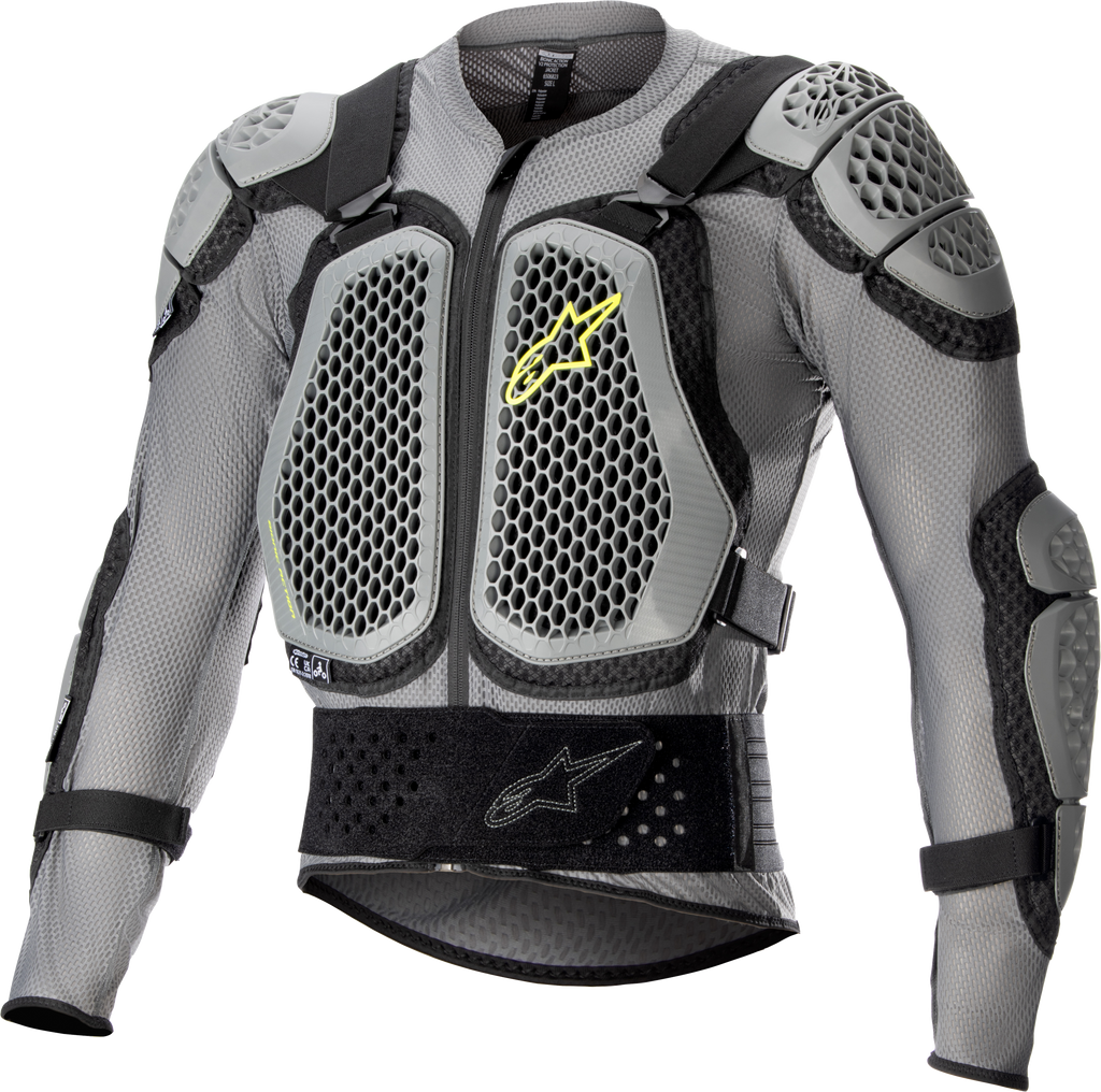 Alpine Star Bionic Action V2 Grey-Black protection jacket in XL with visible protective padding and fabric details
