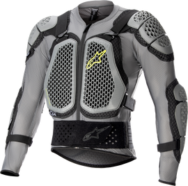 Alpine Star Bionic Action V2 Grey-Black protection jacket in XL with visible protective padding and fabric details