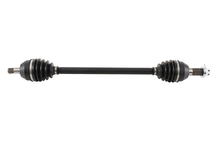All Balls 8 Ball Extreme Axle front view showing metal axle component with branding details.