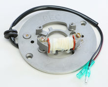 Load image into Gallery viewer, Ricks Motorsport Electric Stator 27-21926 for motorcycle electrical systems, with visible copper wiring and mounting points.