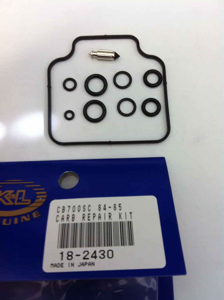 K&L Carburetor Repair Kit 118-2430 for intake and fuel system, includes gaskets and components for carburetor repair.