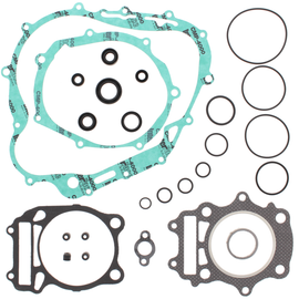 Vertex complete gasket set with oil seals, showing a set of gaskets and seals for engine repair and maintenance.