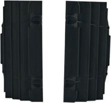 Load image into Gallery viewer, Acerbis radiator louvers in black, designed for motorcycle cooling system, featuring sleek, durable plastic construction.