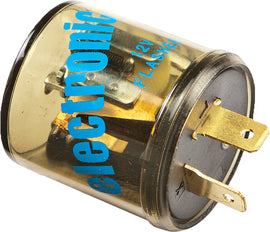 K&S Technologies 12V electric flasher with 2 prongs, used for automotive or electrical signaling applications.