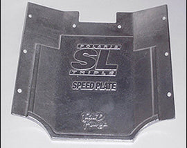 R&D Ride Plate Pol 18-1235 drive component with polished finish, shown in a close-up image highlighting its detailed design.