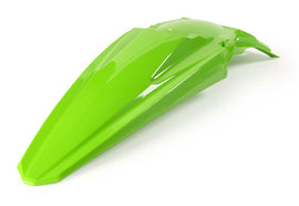 Acerbis green rear fender motorcycle part with mounting points, designed for off-road or dirt bikes.