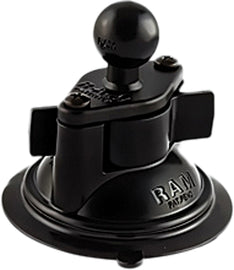 Ram 3.3-inch diameter suction cup with 1-inch ball for accessories, shown in a close-up view.
