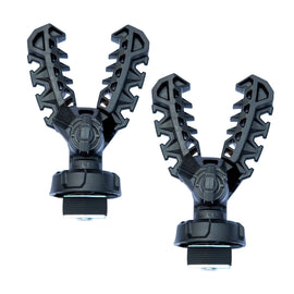Kolpin Rhino Grip XLR single pair mounts with LINQ system for secure ATV or UTV accessory attachment, shown in black metal.