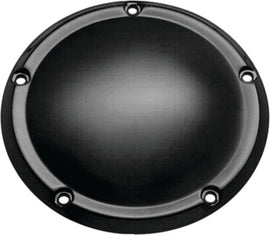 HardDrive Satin Black Touring 16-Up HardDrive drive smooth derby cover, designed for Harley-Davidson motorcycles.