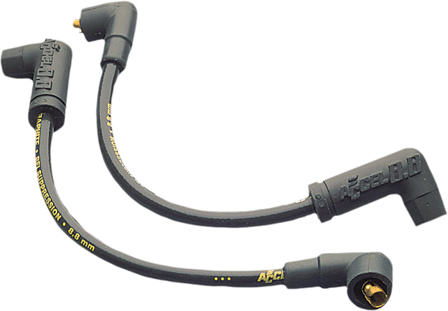 ACCEL Suppression Core Wire Set 8.8mm black electrical wires for automotive or electrical applications.