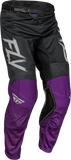 Fly Racing Kinetic Mesh Rave Pants Black/Purple/Silver Sz 38 377-32038
