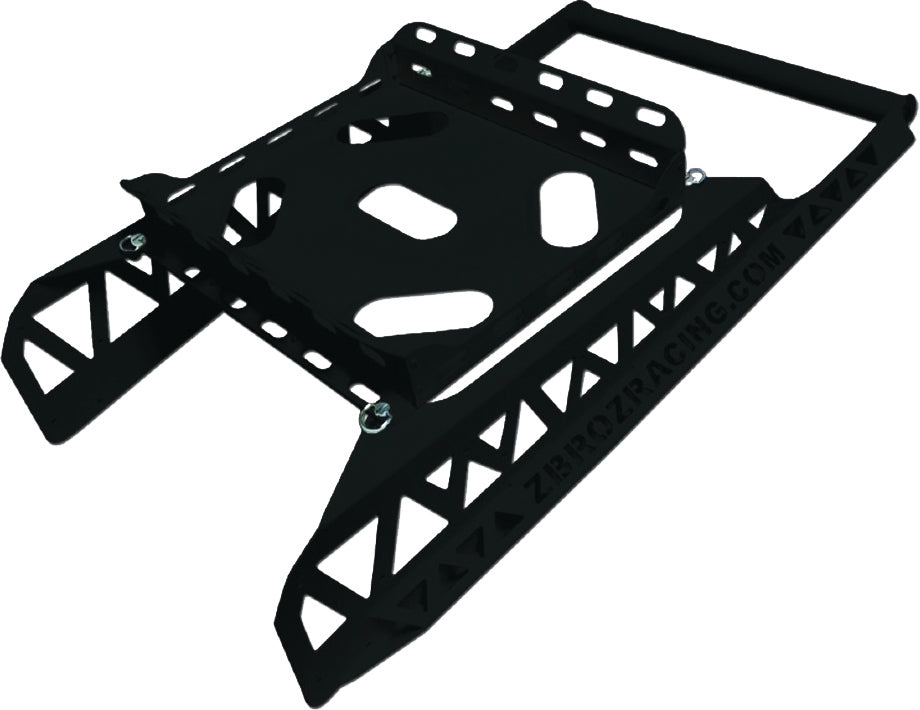 Z Broz Racing black racing rack and bumper for Polaris 155 Pol 16-18 Axys Rmk, body armor with protective design