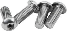 HardDrive stainless steel sissybar hardware with 1/4-28 x 5/8 inch fasteners for motorcycle sissybar installation.