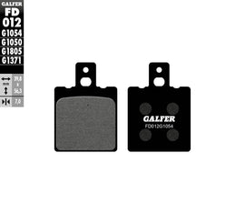 GALFER semi-metallic brake pads FD012G1054 for enhanced braking performance, shown in a close-up image.