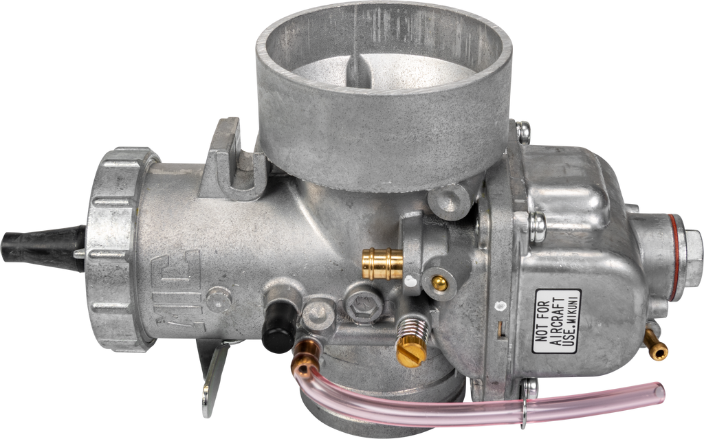 Mikuni VM round slide carburetor 44mm for fuel system, showcasing the intake and fuel delivery components.