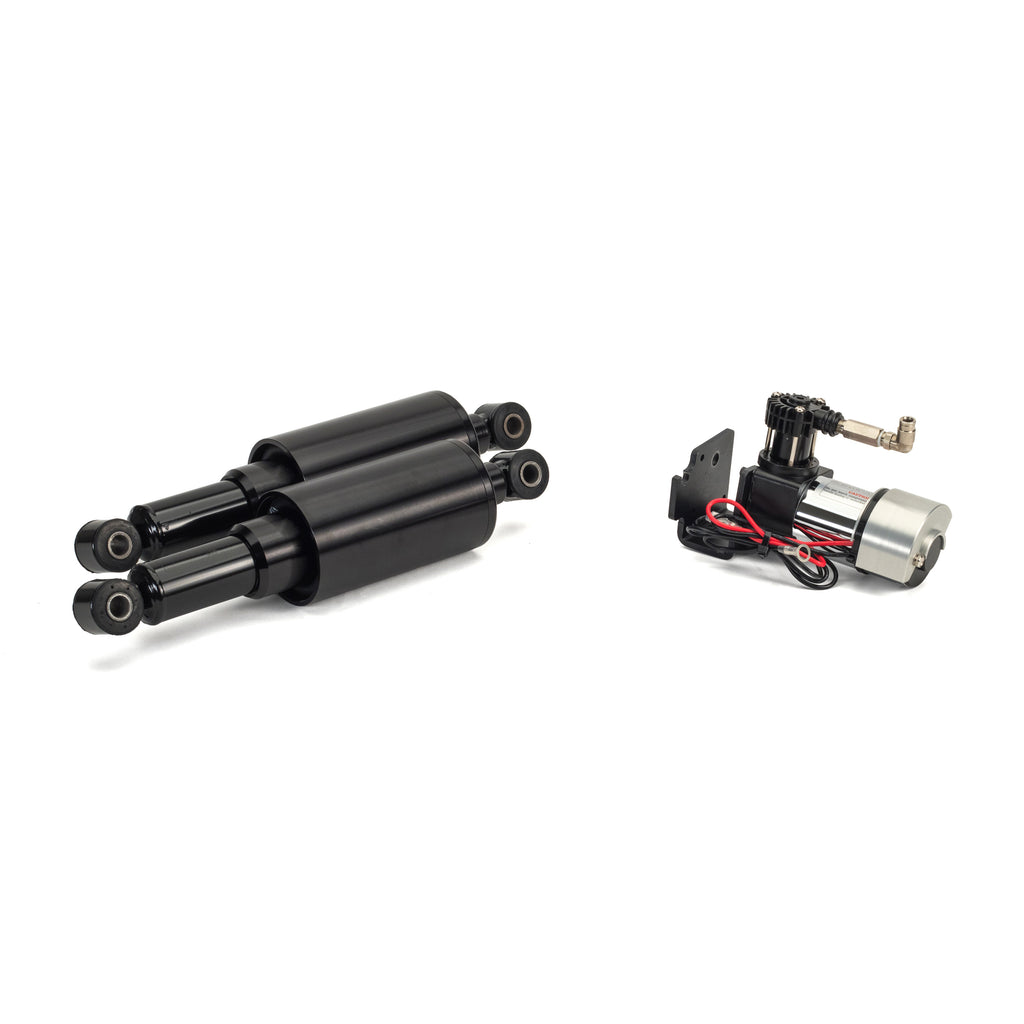 Arnott Air Shocks Smoothride Series black suspension for Harley Davidson FLH/Flt 2009 and up, featuring durable components.