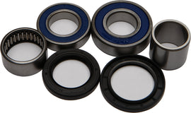 All Balls rear wheel bearing kit 22-51473 with metal components and seals, designed for motorcycle wheel maintenance.