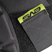 Load image into Gallery viewer, EVS TP199 black and hi-vis knee and shin guard, large/x-large protective safety gear with adjustable straps and padded design